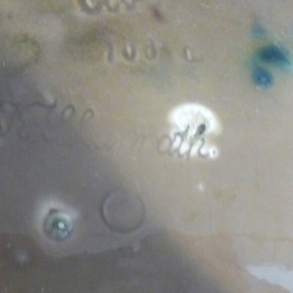 17.5" Deep POTTERY DISH w/ HANDLES Maker's Mark Pottery Planter Pottery Server - Picture 14 of 14